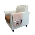 thumbnail image 2 of Sofa Arm Organizer with Pockets, Phone & Magazine Holder for Recliner, 35x13 Inch Storage Caddy Coffee, 2 of 4