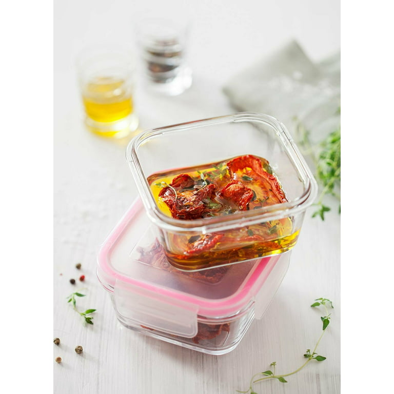 Glass Food Storage Container with Lid, Small Glass Meal Prep Container for  Lunch, Leftovers, Soup, Healthy Leak Proof Glass Kitchenware 12.7 oz (375  Cc) 
