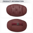thumbnail image 4 of Almohada para reposacabezas de coche Unique Bargains, ergonómica y cómoda, almohada de soporte para el cuello de cuero napa, espuma viscoelástica, ancho ajustable, roja, 1 pieza para conducir y viajar, 4 of 7