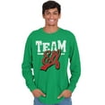 thumbnail image 5 of Christmas Team Elf Santa's Helper Long Sleeve TShirt Men Women Brisco Brands 3X, 5 of 6