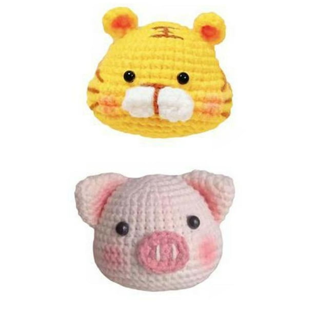 Muñeco De Ganchillo,Craft Set Kit de ganchillo Principiante Diy Crochet,Kits de juguetes tejido a mano muñeco de peluche de ganchillo,Kit de ganchillo para principiantes Juguete de peluche