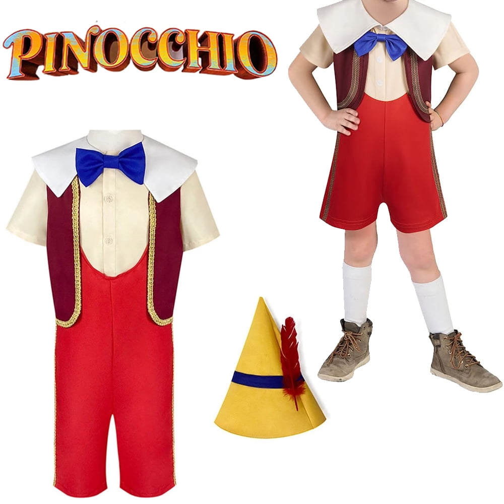 5Pcs/Set Hat+Tie+Shirt+Vest+Pant New Pinocchio Pinocchio Puppet Set ...