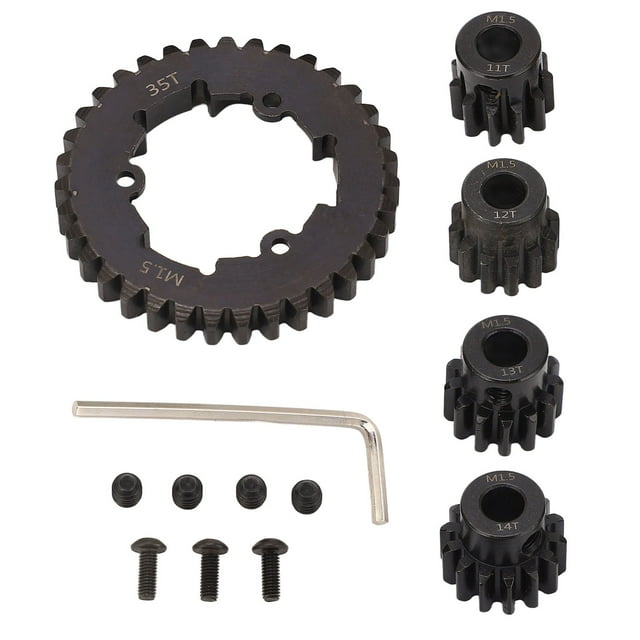 Juego de engranajes de acero para coche RC, engranaje recto de 35 dientes, piñón de motor de 11 a 14 dientes, repuesto para TRAXXAS 1/5 X-Maxx 6S 8S RC Car