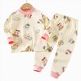 thumbnail image 4 of masbird Little Girls Boys Pajamas Sets Toddler Cotton Pjs Sleepwear Sets 6-12 Months 12-24 Months 2t 3t 4t 5t 6t 7t 8t 9t Children(Pink,4-5 Y), 4 of 4