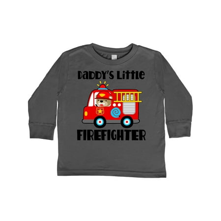 

Inktastic Daddys Little Firefighter Gift Toddler Boy or Toddler Girl Long Sleeve T-Shirt