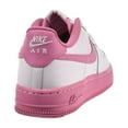 thumbnail image 3 of Nike Air Force 1 Leather GS Girls Shoes Size 4.5, Color: White/Magic Flamingo, 3 of 6