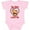 AD-Pink, variant on My Nana Loves Me Monkey Boys or Girls Baby Bodysuit