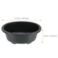 thumbnail image 6 of QIFULL 2Pcs Oval Black Plastic Flower Pot Large Bonsai Planter with Breathable Drainage for Indoor Outdoor, 6 of 8