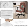 thumbnail image 4 of ZUXONGSY Christmas Tree Stripes Desk Chair Cover Pack of 2 Desk Armchair Cover with Elastic Edge Exquisite Chair Protector Easy to Install and Clean for Home Christmas Decor, 4 of 7