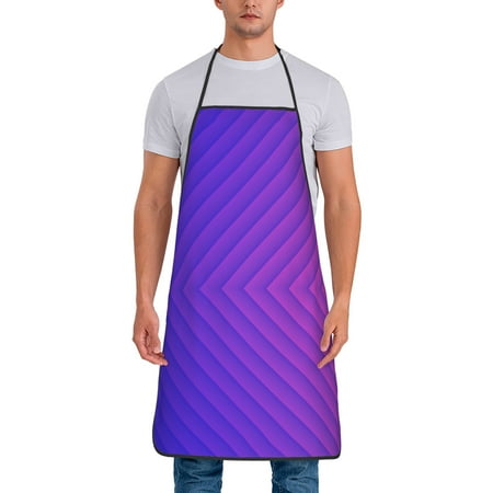 

Kitchen Aprons Stripes Pattern Background Fuchsia Apron For Cooking Painting Bbq Grilling Baking