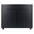 thumbnail image 3 of Pemberly Row Engineered Wood 5-Drawer Multi Storage Mobile Cabinet in Black, 3 of 15