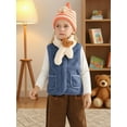 thumbnail image 5 of Ingzy Baby Girls Boys Fleece Vest Toddler Lightweight Fall Winter Warm Sleeveless Outerwear Jacket with Pockets, 5 of 8