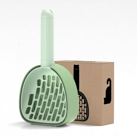 Hweilai Cat Litter Scoop Cat Litter Scoop with Container, Cat Litter Tray, Litter Pellets, Plastic Strainer, Cat Litter Scoop, Litter Scoop