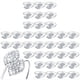 thumbnail image 1 of 100 Anillos para Servilletas, Servilleteros de Hojas, Hebilla de Servilleta de Diamantes de Imitación para Decoración de Mesa de Cena, Fiesta de Boda-B, 1 of 5