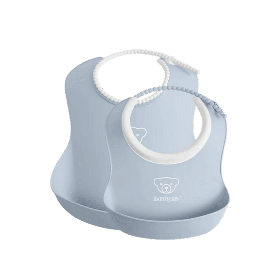 BABYBJÖRN Feeding Bib Set - Powder Blue