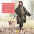 thumbnail image 4 of Brown Green Camo Leaves Branches Pattern Wearable Oversized Blanket,Wearable Blanket Hoodie for Adults,Cozy Hooded Blankets with Super Pockets,Super Warm Fuzzy Pullover for Women & Men, 4 of 6