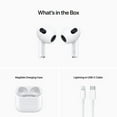 thumbnail image 4 of Open Box - Apple MME73LL/A AirPods In-Ear True Wireless Earbuds (3rd Generation) with MagSafe Charging Case - White, 4 of 4