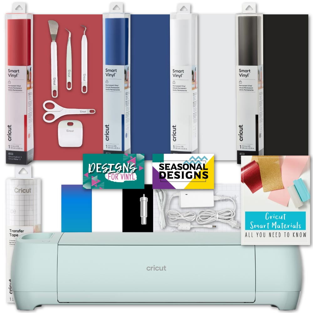 cricut explore 3 machine smart vinyl tools bundle walmartcom