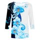 thumbnail image 4 of Fiudx Liquidación de Ofertas Flash Blusa Holgada con Estampado de Pascua y Cuello Redondo Retro de Manga Tres Cuartos a La Moda para Mujer, 4 of 4