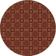 thumbnail image 1 of Ahgly Company Machine Washable Indoor Round Transitional Cranberry Red Area Rugs, 8' Round, 1 of 7