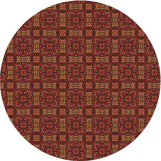 Ahgly Tapis d'Intérieur Lavable en Machine Carré Transitionnel Rouge Canneberge, 3 Pieds Carré