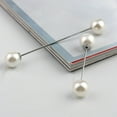 thumbnail image 4 of Linyer Pearl Brooch Fashion Enamel Aesthetic Jewelry Shawl Lapel Decorations Valentines Day Womens Accessories Pearls for Crafts White/Long, 4 of 6