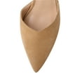 thumbnail image 5 of Carolyn - Women's Elegant, Sexy and Feminine Pointed Toe D’orsay Pumps with 4" Stiletto High Heels in vegan leather and ankle straps. Handmade to perfection. Size 8, 5 of 6