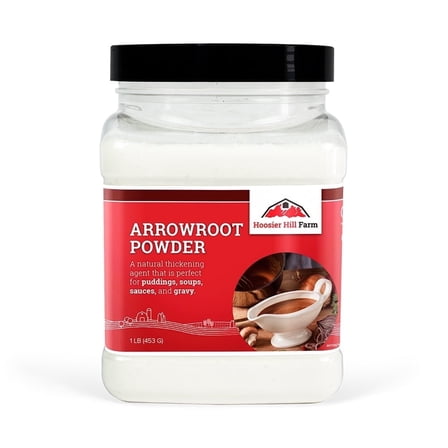 Hoosier Hill Farm Premium Arrowroot Powder, 1 lb Jar