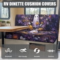 thumbnail image 4 of XYZCANDO Ghost Daisy Camper Cushion Covers Wear-Resistan RV Dinette Cushion Covers, Stretch Easy to Install RV Booth Seat Covers, 4 of 8