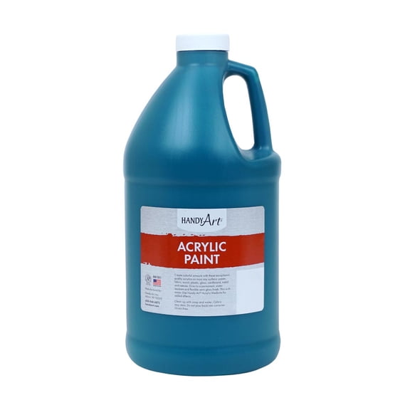 Handy Art Acrylic Paint Half Gallon, Phthalo Green