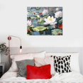 thumbnail image 5 of Nawypu  Floral Wall Art for Living Room, White Lotus Flower Canvas Wall Decor for Bedroom, Watercolor Plant Print Painting Decoration,, 5 of 6