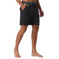 thumbnail image 4 of INSPIRE CHIC Men's Contrast Color Elastic Waist Lining Surfing Drawstring Swimming Shorts 30 Black, 4 of 6