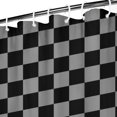 thumbnail image 3 of Gray and Black Checkered Pattern Shower Curtain 36"x72" ,Bathroom Decorative Shower Curtains Set with 12 Hooks,Modern Waterproof Washable Shower Curtain, 3 of 6