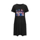 thumbnail image 5 of Camisón corto de talla grande para mujer, camisón de manga corta con estampado de pecho a la moda, camisón para mujer, 5 of 7