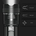 thumbnail image 6 of 10000 Lumens Flashlight Under $5! Yannianjz 10000 Lumens Rechargeable Flashlight, Zoomable LED Flashlight with LCD Display, 4 Mode Super Bright Flashlight, Waterproof Handheld Flashlight, 6 of 9