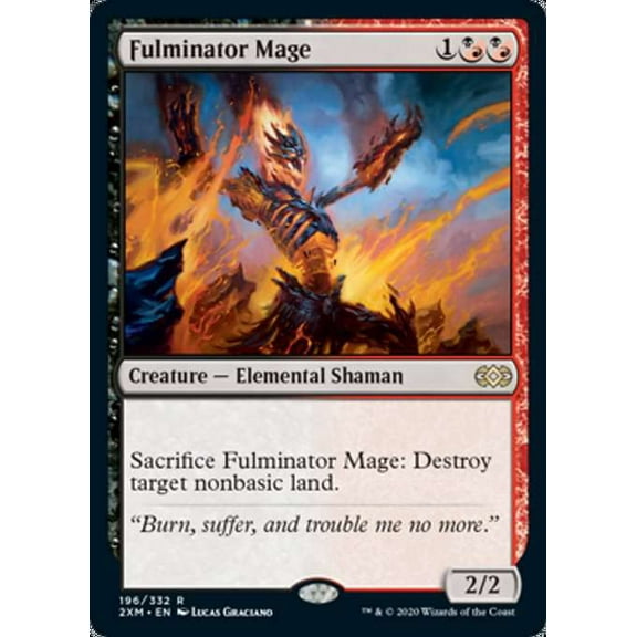 MtG Double Masters Rare Fulminator Mage #196
