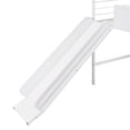 thumbnail image 5 of Tcbosik Twin Size Metal House Loft Bed with Slide and Roof, Multifunctional Loftbed Frame with Two-Sided Writable Wooden Board, White, 5 of 10