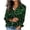 #072-Green, variant on Craaazy Women's Fashion St. Patrick's Day Printed Casual Long Sleeve Loose Lapel ButtonCardigan Blouse Gifts