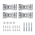 thumbnail image 1 of Soporte de esquina POWERTEC Kerf Mount, paquete de 4 unidades para patas de mesa de café, 1 of 7