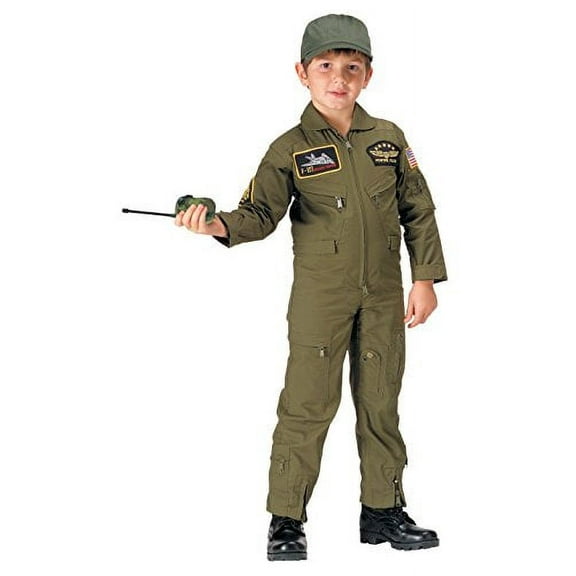 Rothco 8245 Men Kids Flight Coverall with Patches, Olive Drab - Extra Large