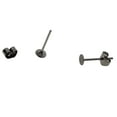 thumbnail image 6 of 100 Pairs Flat Ear Pin Studs Earring Posts with Back Jewelry Making Supplies , Black, as described, 6 of 10