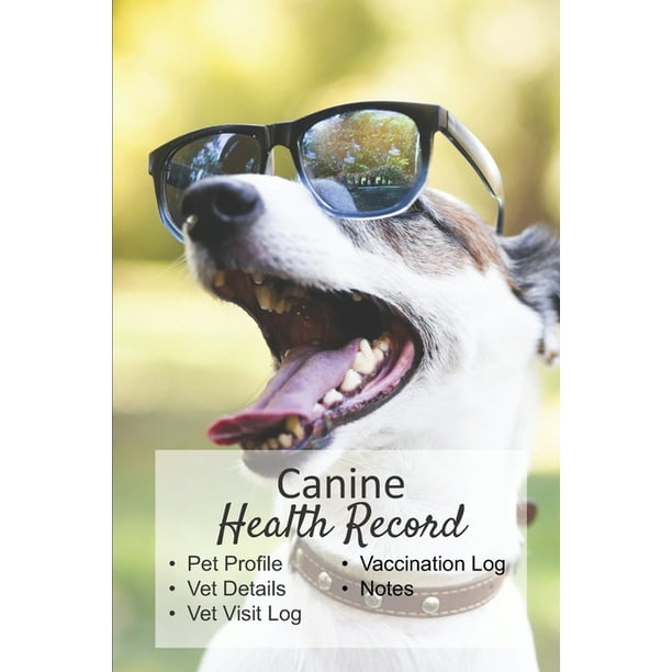 Canine health record : Dog vaccine record book - Pet ...