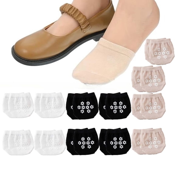 12 Pairs Half Socks for women Toe Sock Shoe liners women No Show Toe Toppers Non Slip Sock