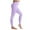Purple, variant on Chbgutlmr Workout Leggings for Women High Waisted Slim Fitted Yoga Pants Summer Solid Color Gym Trousers