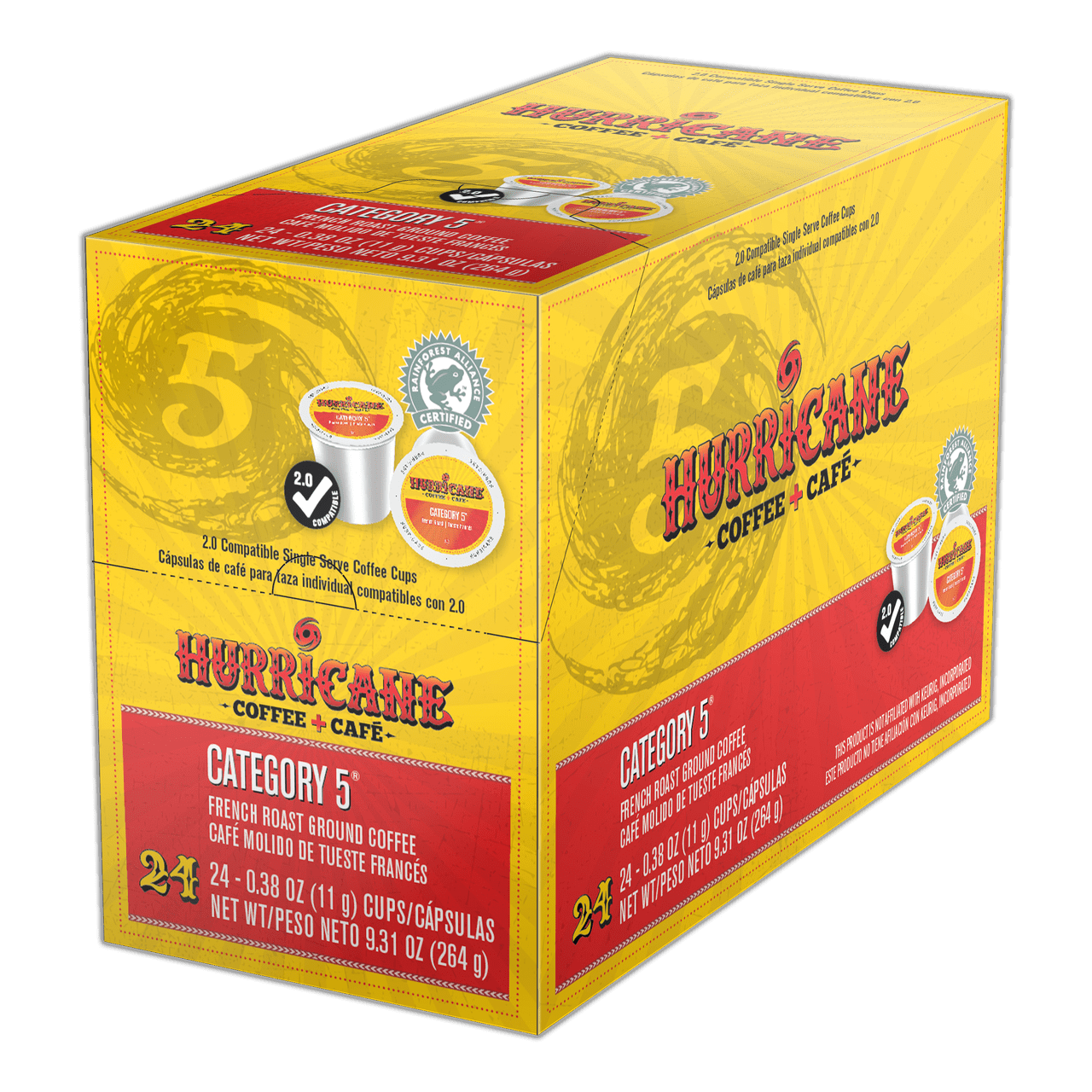 Hurricane Category 5 Coffee Pods, 24 Pack For Keurig