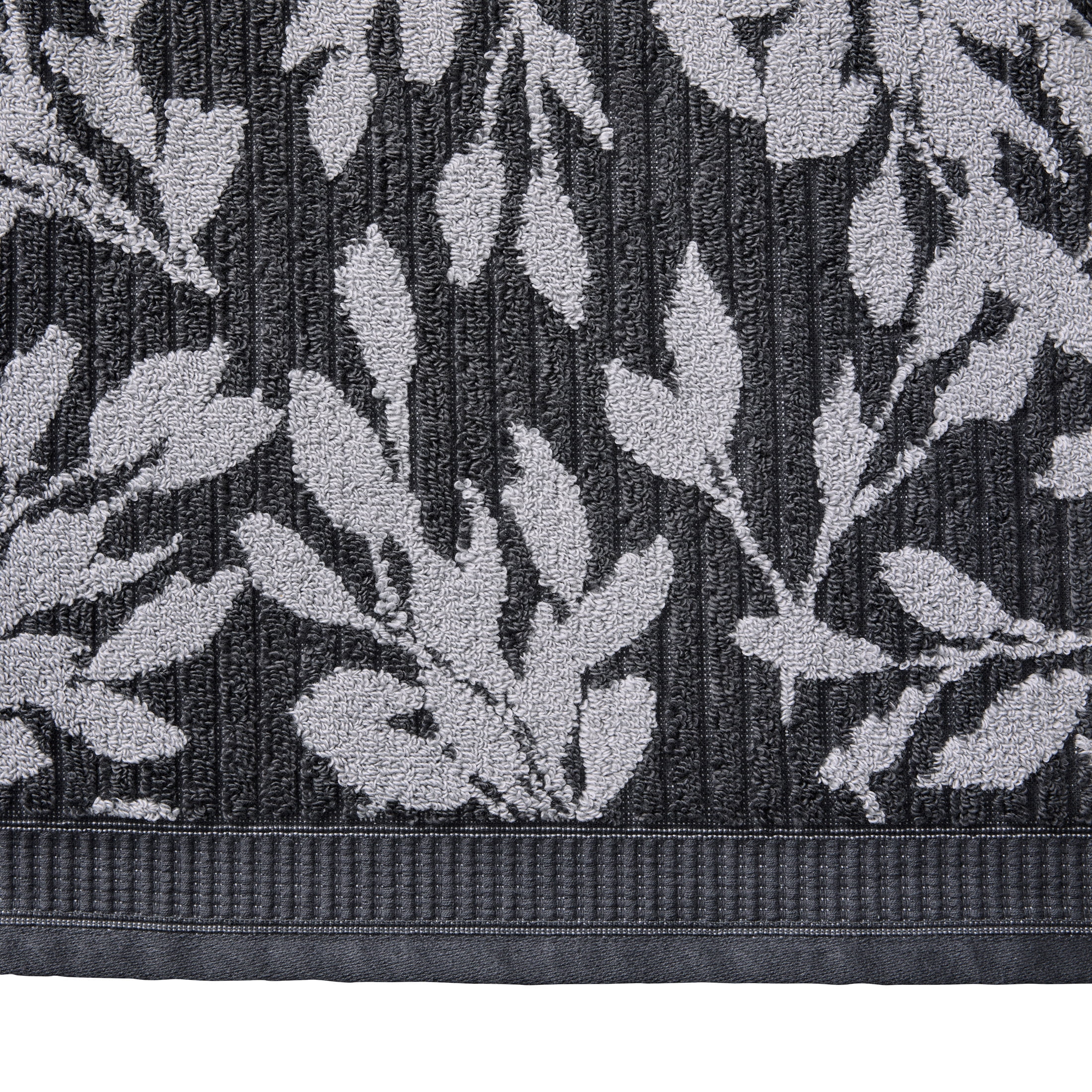 Better Homes & Gardens Signature Soft Floral 6 Piece Towel Set,Grey Shadow/Soft Silver