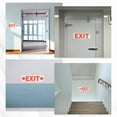 thumbnail image 4 of Uxcell 4Pcs Exit Signs with Right Arrow Signs Stickers,11.8x3.93 Inch Vinyl Self-Adhesive Sticker Paper for Indoor Outdoor Business Office Warehouse Workplace Stores,Red, 4 of 6