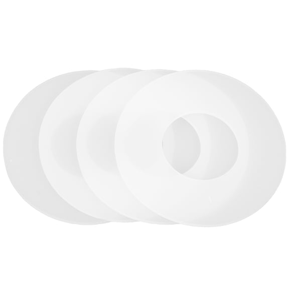 DRAFIDEEP 4-Piece Silicone Flush Valve Seal Kit for Toilet Replacement, Universal Fit, White Parts