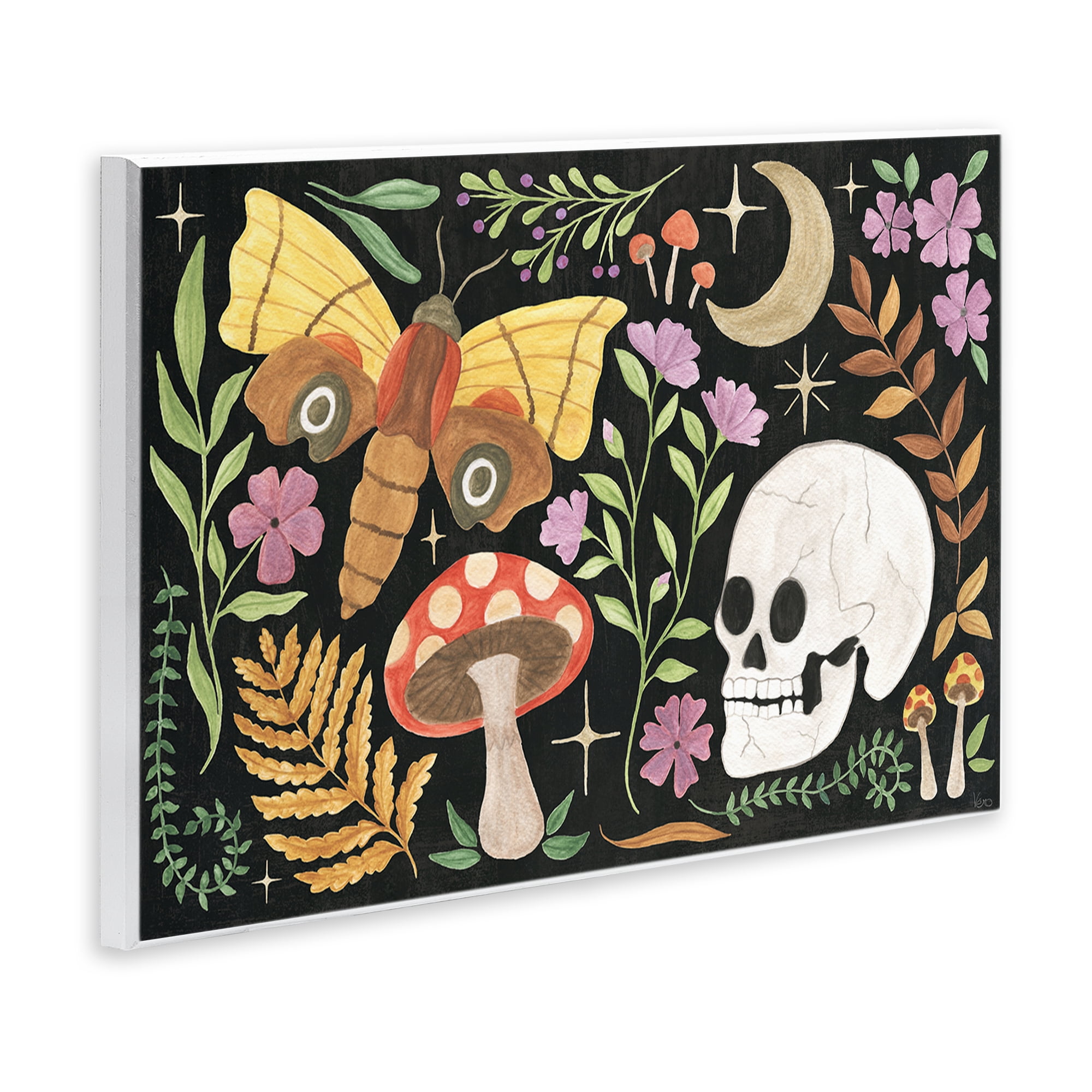Stupell Industries Spooky Chic Collage Animals Painting Unframed Art Print Wall Art, 15 x 10