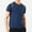 Navy, variant on Men's Short Sleeve Moisture Wicking T-Shirts Breathable Spliced Elastic Top Athletic Workout T-Shirt